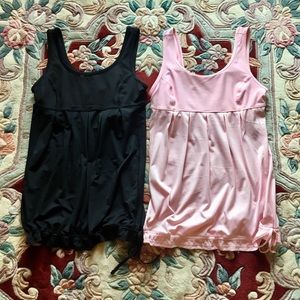 XERSION TOPS (2) BLACK AND PINK IN SZ MED...CUTE!